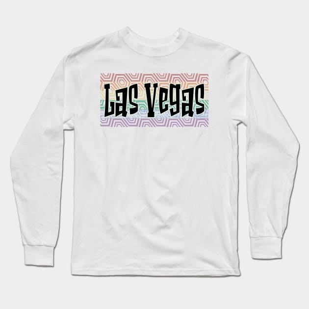 LGBTQ PATTERN AMERICA LAS VEGAS Long Sleeve T-Shirt by Zodiac BeMac